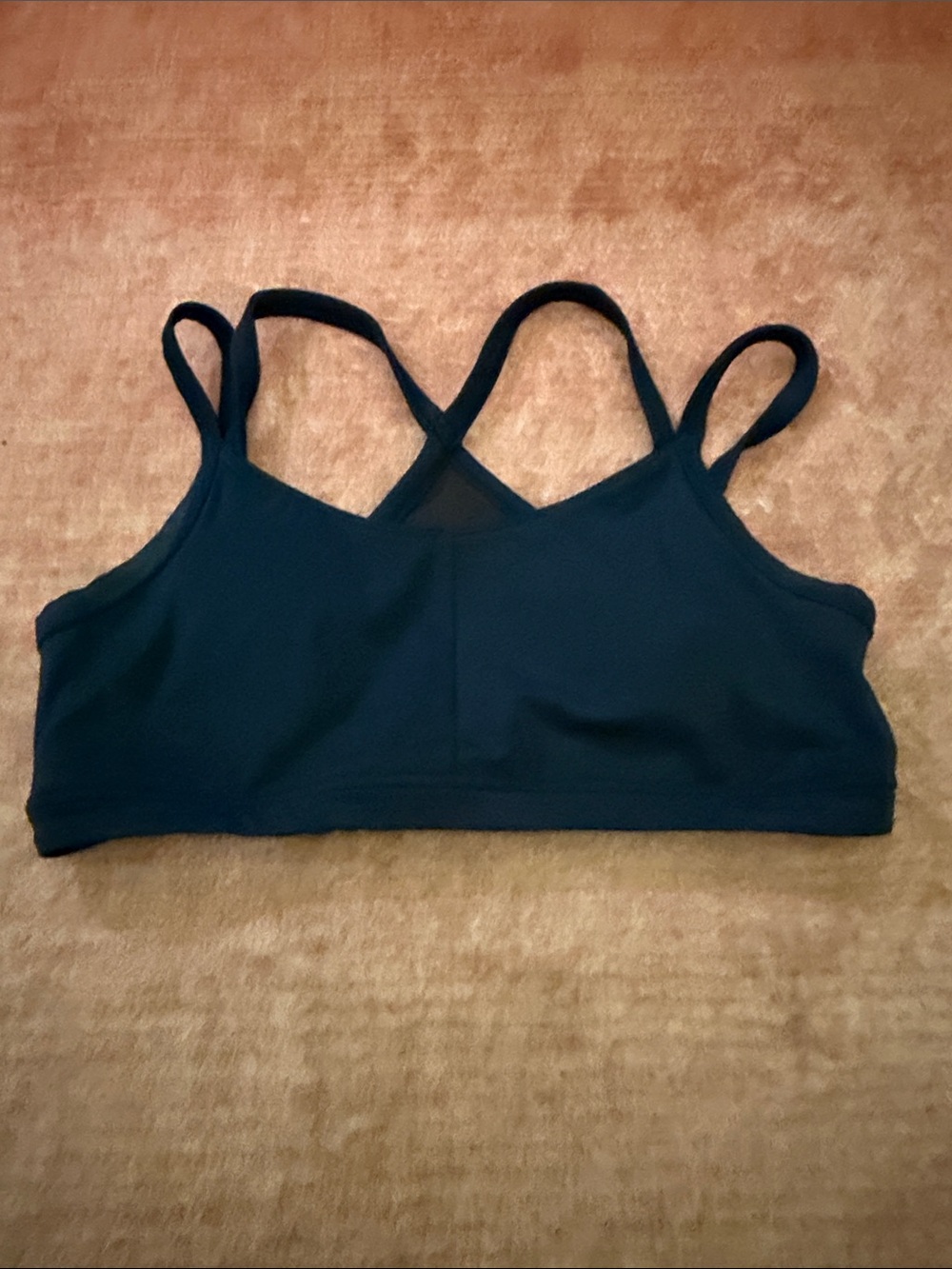 oiselle Black Strappy Cross-Back Sports Bra